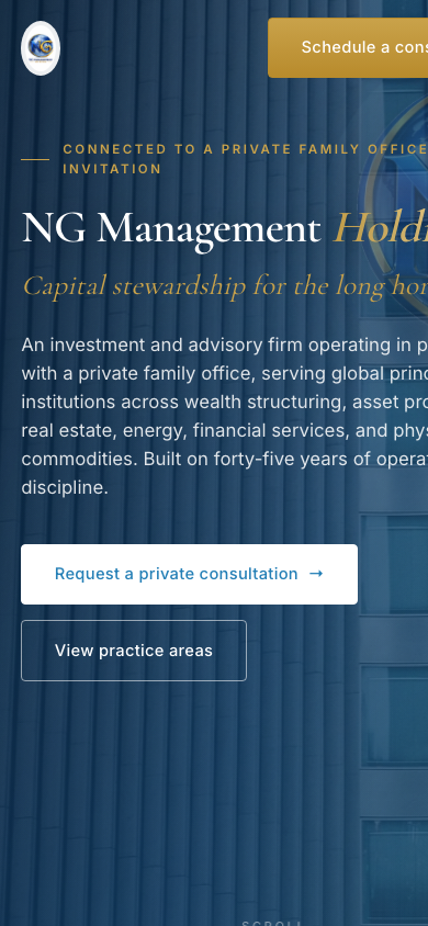NG Management Holdings live site
